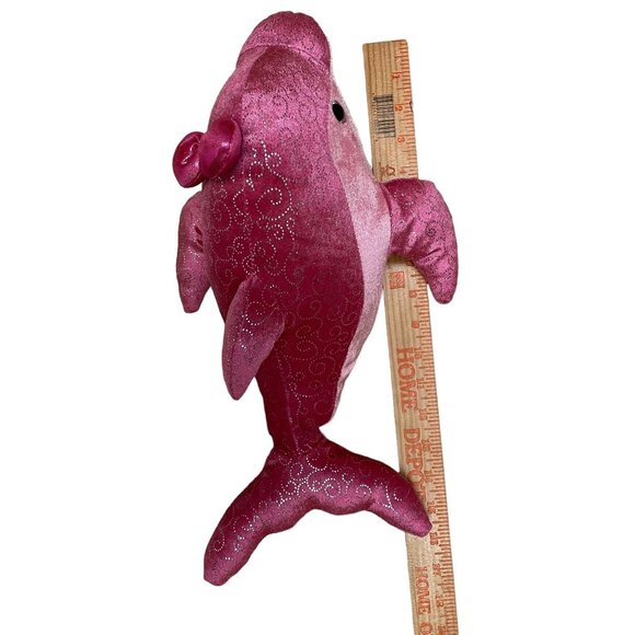Aurora World Stuffed Plush Animal Toy Dolphin Pink 16" - Picture 6 of 7